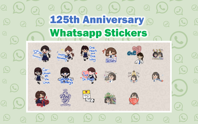 125th Anniversary Whatsapp Stickers